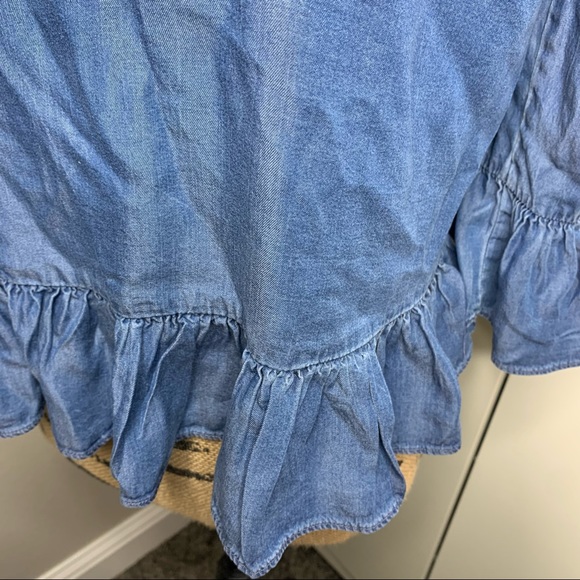 Walter Baker Off the Shoulder Thin Denim Top - Picture 4 of 12